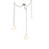 Gem LED Pendant in Beige Silver (404|SNB0039-03-BS-A-CH3-L1)