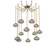 Coppa 12 Light Pendant in Gilded Brass (404|SNB0036-12-GB-OS-CH3-E2)