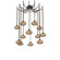 Coppa 12 Light Pendant in Flat Bronze (404|SNB0036-12-FB-OB-CH2-E2)