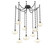 Coppa Nine Light Pendant in Matte Black (404|SNB0036-09-MB-OA-CH3-E2)