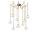 Coppa Nine Light Pendant in Gilded Brass (404|SNB0036-09-GB-OC-CH3-E2)
