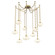 Coppa Nine Light Pendant in Gilded Brass (404|SNB0036-09-GB-OA-CH2-E2)