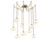 Coppa Nine Light Pendant in Gilded Brass (404|SNB0036-09-GB-OA-CH1-E2)