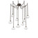 Coppa Nine Light Pendant in Flat Bronze (404|SNB0036-09-FB-OC-CH3-E2)
