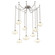 Coppa Nine Light Pendant in Beige Silver (404|SNB0036-09-BS-OA-CH2-E2)