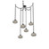 Coppa Six Light Pendant in Matte Black (404|SNB0036-06-MB-OS-CH3-E2)