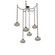 Coppa Six Light Pendant in Flat Bronze (404|SNB0036-06-FB-OS-CH3-E2)