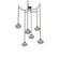 Coppa Six Light Pendant in Flat Bronze (404|SNB0036-06-FB-OS-CH1-E2)