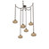 Coppa Six Light Pendant in Flat Bronze (404|SNB0036-06-FB-OB-CH3-E2)