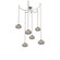 Coppa Six Light Pendant in Beige Silver (404|SNB0036-06-BS-OS-CH2-E2)