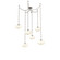 Coppa Six Light Pendant in Beige Silver (404|SNB0036-06-BS-OA-CH3-E2)