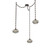 Coppa Three Light Pendant in Flat Bronze (404|SNB0036-03-FB-OS-CH3-E2)