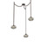 Coppa Three Light Pendant in Flat Bronze (404|SNB0036-03-FB-OS-CH2-E2)
