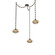 Coppa Three Light Pendant in Flat Bronze (404|SNB0036-03-FB-OB-CH3-E2)