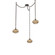 Coppa Three Light Pendant in Flat Bronze (404|SNB0036-03-FB-OB-CH1-E2)