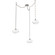 Coppa Three Light Pendant in Beige Silver (404|SNB0036-03-BS-OC-CH1-E2)