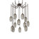 Ellisse 12 Light Pendant in Flat Bronze (404|SNB0035-12-FB-OS-CH3-E2)