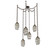 Ellisse Six Light Pendant in Flat Bronze (404|SNB0035-06-FB-OS-CH2-E2)