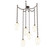 Ellisse Six Light Pendant in Flat Bronze (404|SNB0035-06-FB-OA-CH2-E2)