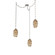 Ellisse Three Light Pendant in Beige Silver (404|SNB0035-03-BS-OB-CH3-E2)