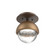 Cabochon LED Flush Mount in Burnished Bronze (404|SMB0093-01-BB-C-L1-NB)