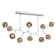 Cabochon LED Linear Suspension in Classic Silver (404|PLB0093-BC-CS-B-001-L1-GB)