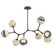 Cabochon LED Linear Suspension in Flat Bronze (404|PLB0093-BB-FB-S-001-L1-TR)
