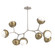 Cabochon LED Linear Suspension in Beige Silver (404|PLB0093-BB-BS-WL-001-L3-GB)