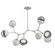 Cabochon LED Linear Suspension in Beige Silver (404|PLB0093-BB-BS-S-001-L3-WM)