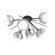 Cabochon LED Semi Flush Mount in Graphite (404|CLB0093-02-GP-WL-L3-CS)