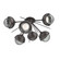 Cabochon LED Semi Flush Mount in Graphite (404|CLB0093-02-GP-S-L3-MS)