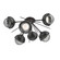 Cabochon LED Semi Flush Mount in Graphite (404|CLB0093-02-GP-S-L3-MB)