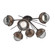 Cabochon LED Semi Flush Mount in Graphite (404|CLB0093-02-GP-S-L1-BB)