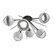 Cabochon LED Semi Flush Mount in Graphite (404|CLB0093-02-GP-C-L3-WM)