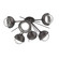 Cabochon LED Semi Flush Mount in Graphite (404|CLB0093-02-GP-C-L3-MS)