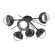 Cabochon LED Semi Flush Mount in Graphite (404|CLB0093-02-GP-C-L3-MB)