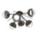 Cabochon LED Semi Flush Mount in Graphite (404|CLB0093-02-GP-C-L3-FB)
