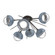 Cabochon LED Semi Flush Mount in Graphite (404|CLB0093-02-GP-C-L3-BU)