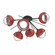 Cabochon LED Semi Flush Mount in Graphite (404|CLB0093-02-GP-C-L1-RE)
