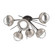 Cabochon LED Semi Flush Mount in Graphite (404|CLB0093-02-GP-C-L1-BS)