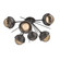 Cabochon LED Semi Flush Mount in Graphite (404|CLB0093-02-GP-B-L3-MS)