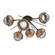 Cabochon LED Semi Flush Mount in Flat Bronze (404|CLB0093-02-FB-S-L3-NB)