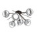 Cabochon LED Semi Flush Mount in Flat Bronze (404|CLB0093-02-FB-C-L3-CS)