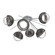 Cabochon LED Semi Flush Mount in Classic Silver (404|CLB0093-02-CS-C-L1-GP)