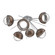Cabochon LED Semi Flush Mount in Classic Silver (404|CLB0093-02-CS-C-L1-BB)