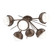 Cabochon LED Semi Flush Mount in Burnished Bronze (404|CLB0093-02-BB-WL-L3-MS)