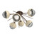 Cabochon LED Semi Flush Mount in Burnished Bronze (404|CLB0093-02-BB-S-L3-TR)