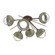 Cabochon LED Semi Flush Mount in Burnished Bronze (404|CLB0093-02-BB-C-L1-GE)