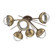 Cabochon LED Semi Flush Mount in Burnished Bronze (404|CLB0093-02-BB-C-L1-GB)