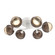 Cabochon LED Flush Mount in Salt White (404|CLB0093-01-WI-A-L1-BB)